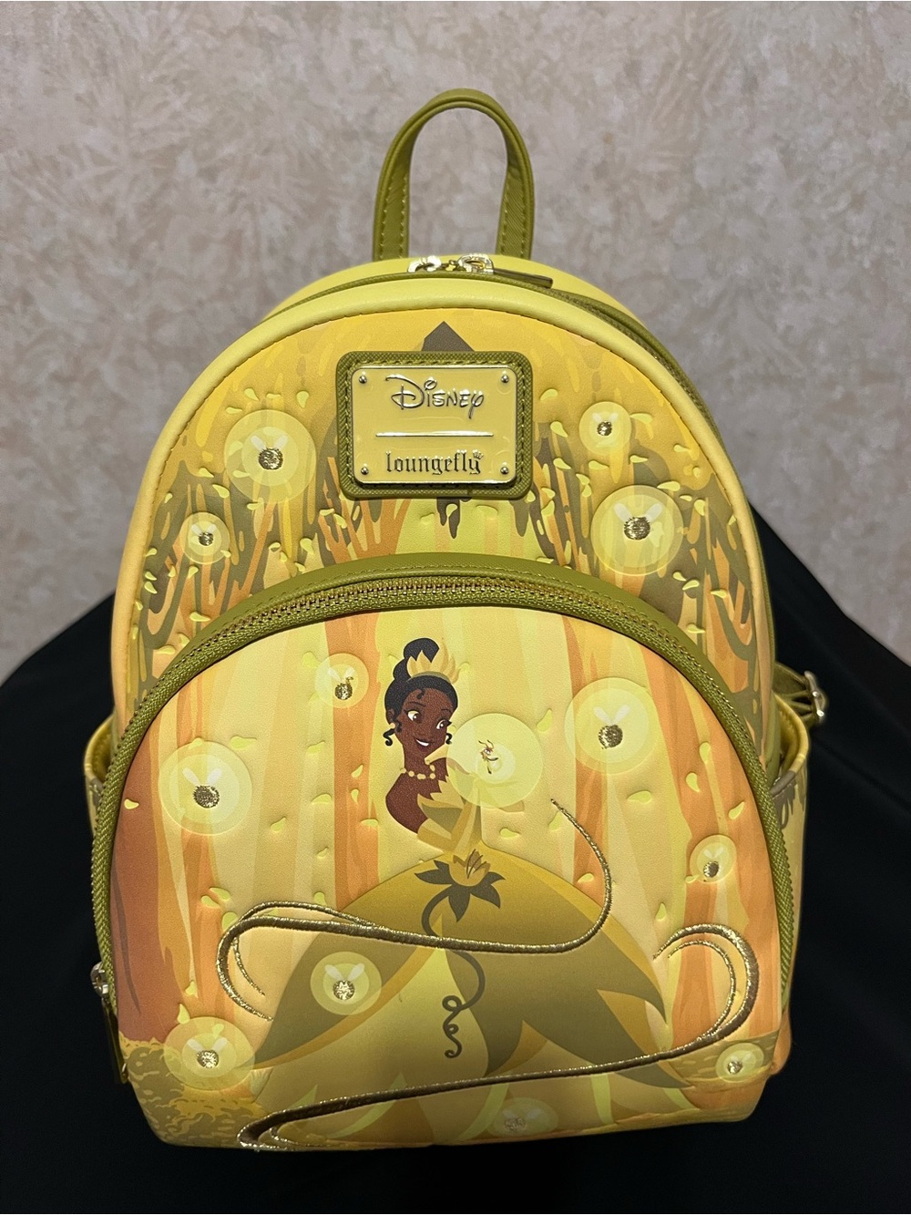 Disney x Loungefly Yellow Tiana Mini Backpack - Picture 2 of 7